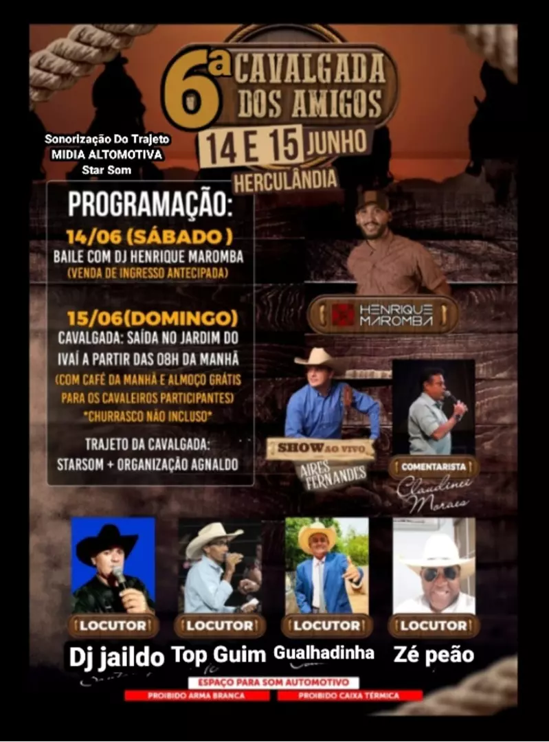 6ª Cavalgada dos Amigos: Tradição, Música e Emoção em Herculândia!